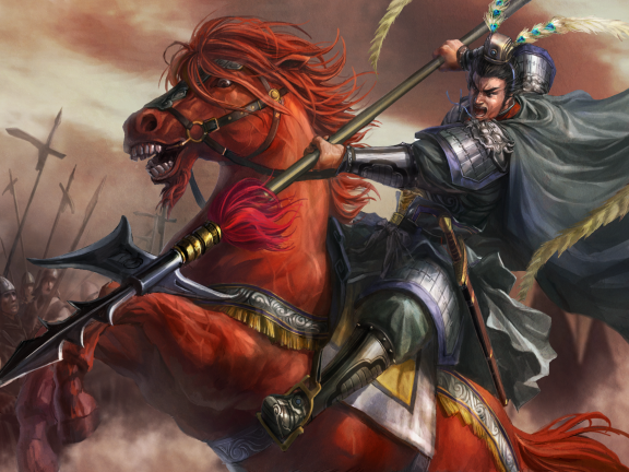 Lu Bu and the hidden corner of `the tiger wolf disguised as a hero`, standing in front of the beautiful European woman, are just a defeated general 3